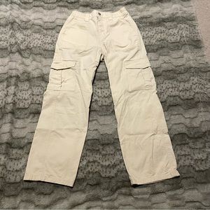 urban outfitter’s tan straight leg cargos